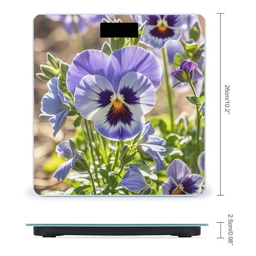 Báscula Digital de Baño Pansy Perfection de vidrio templado miniatura 2