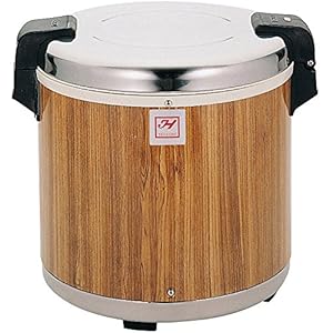 Thunder Group SEJ21000 50 Cup Rice Warmer with Wood Grain Finish – 120V