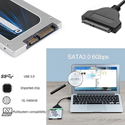 Cable Adaptador USB 3.0 a SATA 3 para Disco SSD 2.5" miniatura 4