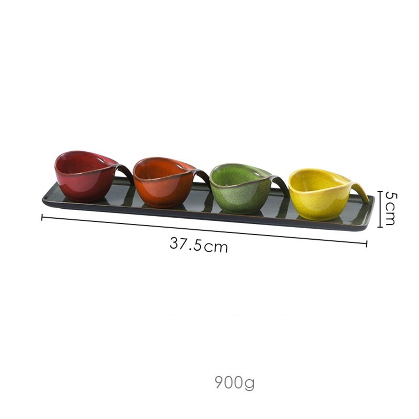 Ciotoline da Snack Piatto for condimenti a quattro scomparti Piatto for snack in ceramica for la casa Hotel Ristorante occidentale Piatto for caviale Ciotola for antipasti Piatti Snack Ceramica