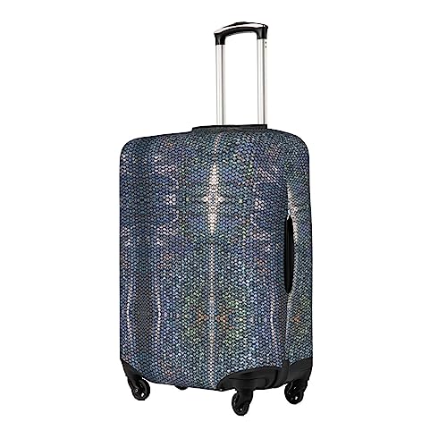 Housse de protection en écailles de poisson argenté pour valise - 3