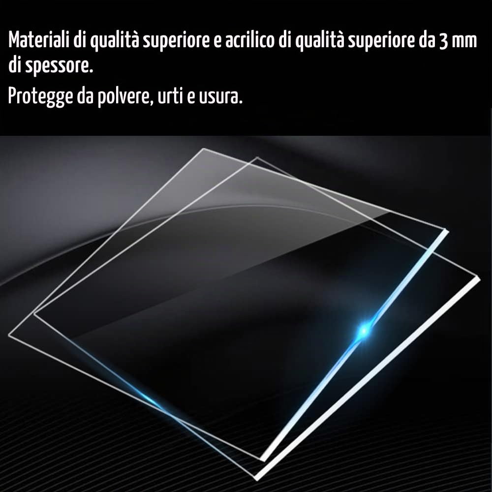 Vetrina Espositiva Espositore da Parete per Collezionismo Miniature, 3 ripiani Teca Plexiglass Trasparente Vetrinetta Soggiorno, 30 x 8,5cm x 37,8cm