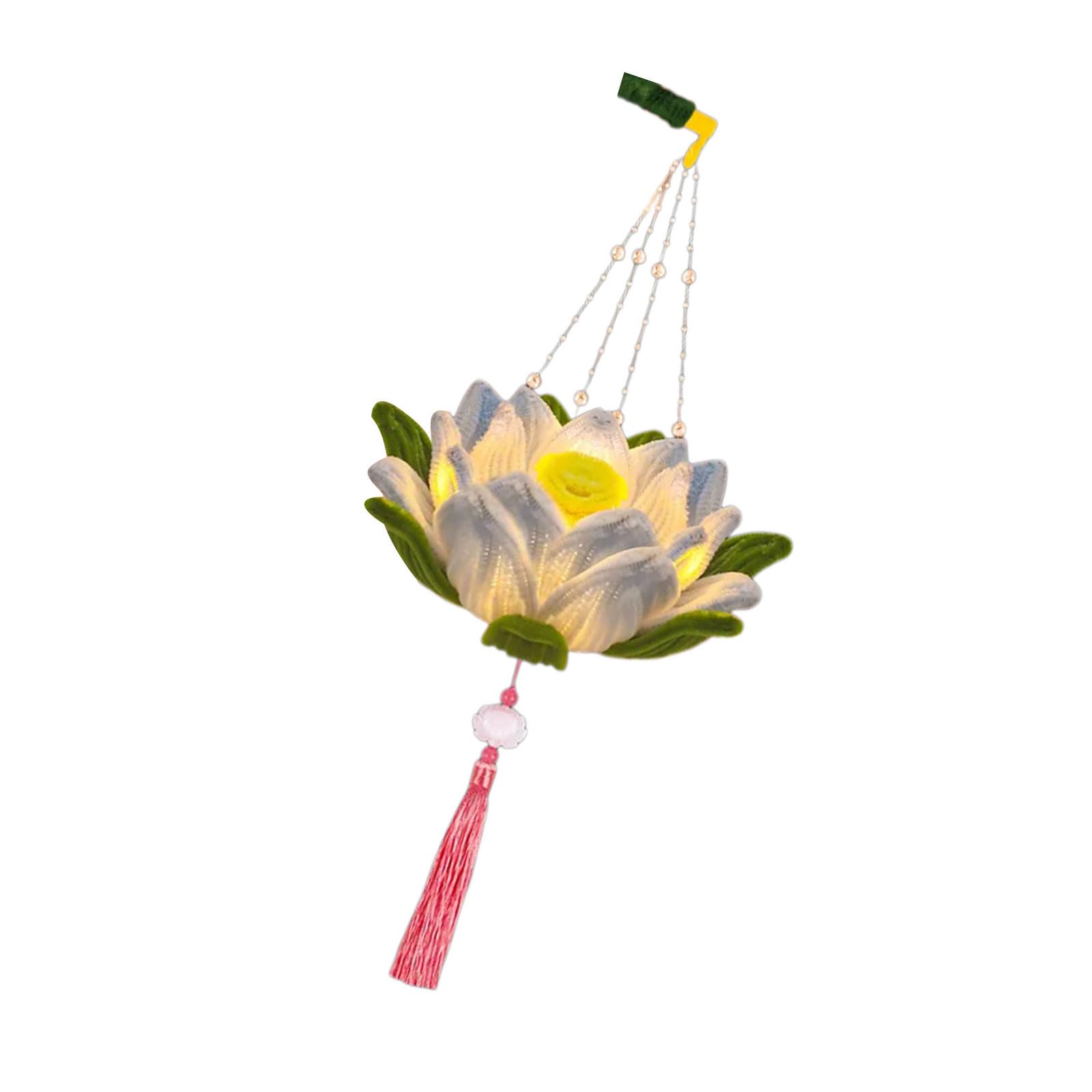 HRODA Traditional Flower Lamp Handmade Glowing Decoration Handheld Decorative Scaldfish Stylish Moon Festival Accessories