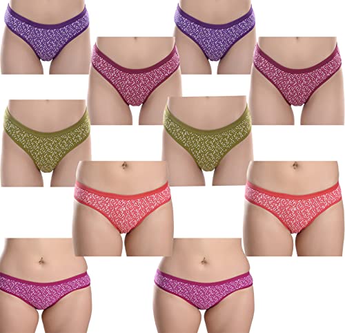 Image of FIMS - Fashion is my style Women's Cotton Hipsters Panties for Women, Soft Stretchable Cotton Fabric, Non-Padded, Multi-Color Panties, See Main Image to Check Nos of Panties You Will Get.