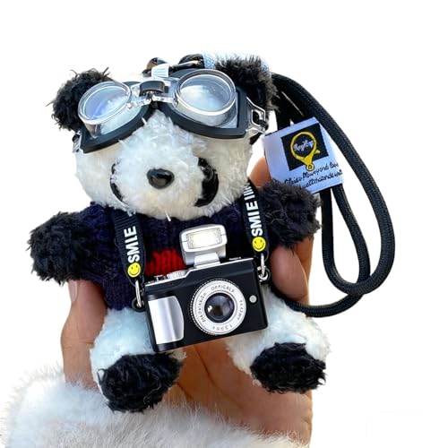 [Coyoohouse] �ӂ�ӂ�ʂ�����݃L�[�z���_�[ �J�����t�������p���_�f�U�C�� �X�g���b�v�t�� �����b�N�E�o�b�O�A�N�Z�T���[ �N���X�}�X�E�q���̓��v���[���g�ɍœK �t�@�b�V�����L�[�����O (Panda-�l�C�r�[, Regular)