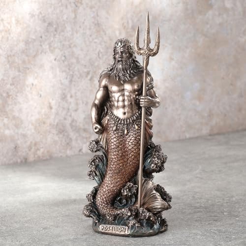 Estatua Poseidón diseño Veronese 18 cm miniatura 3