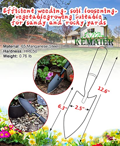 Kemaier Garden Shovel - Heavy Duty Gardening Hand Trowel thumb #1