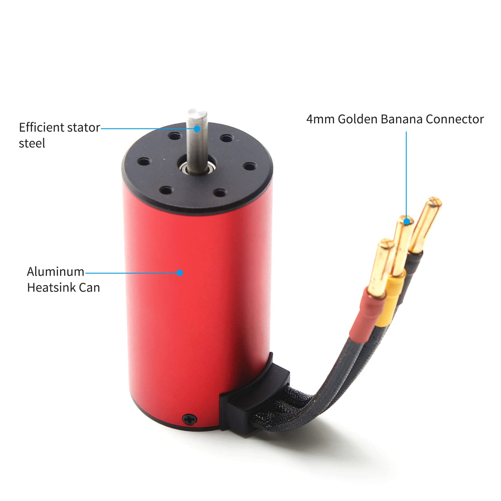 HUIOP S3670 2850KV Motore Brushless Motore Sensorless Impermeabile e 120A Brushless ESC XT60 Spina di Ricambio per HSP HPI 1/8 RC Auto Camion,motore per auto 1/8 RC