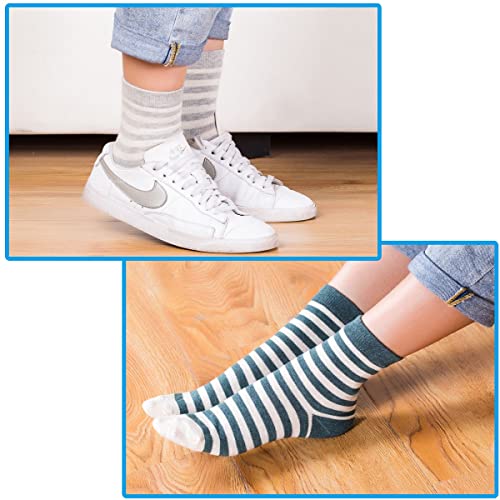 Image of MAGIARTE Womens Mini Crew Cotton Socks,6 Pairs | Anti-pilling Cotton, Casual Athletic, Quarter Calf, Moisture Wicking,Gift box packaging