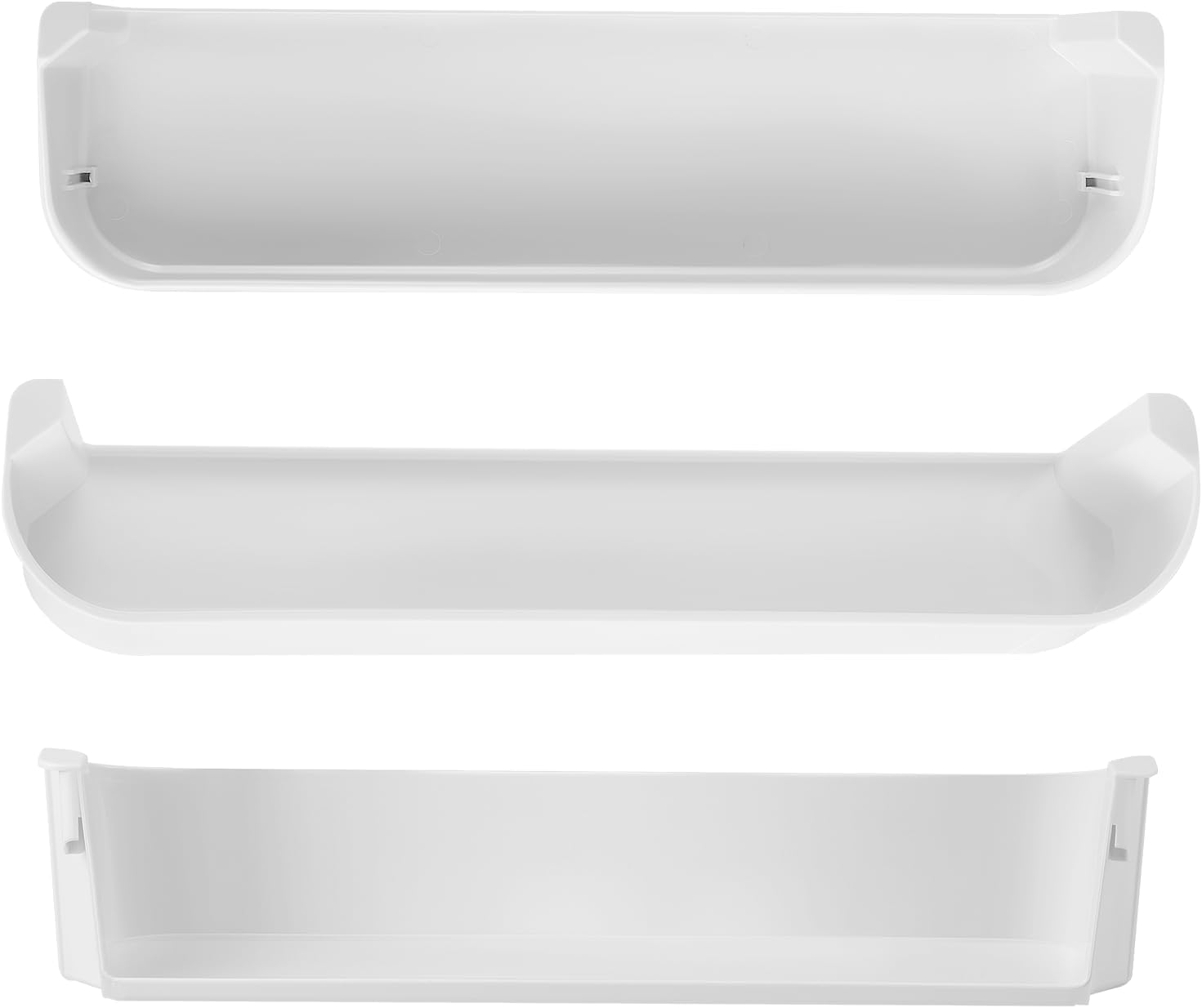 3 PCS 29325760166 RV Refrigerator Door Shelf Kit Replacement Compatible with Dometic Americana II RV Refrigerator Parts, Camper Fridge Freezer/Upper/Bottom Door Shelves