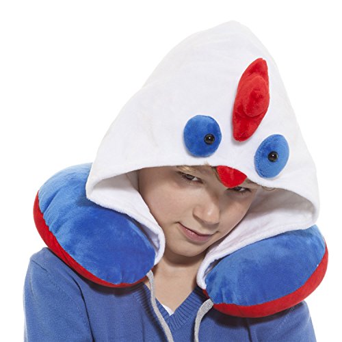 Preisvergleich Produktbild Goods & Gadgets Reise Nackenkissen für Kinder mit Mikroperlen - Nackenhörnchen Nackenstützkissen für Kids - Hahn