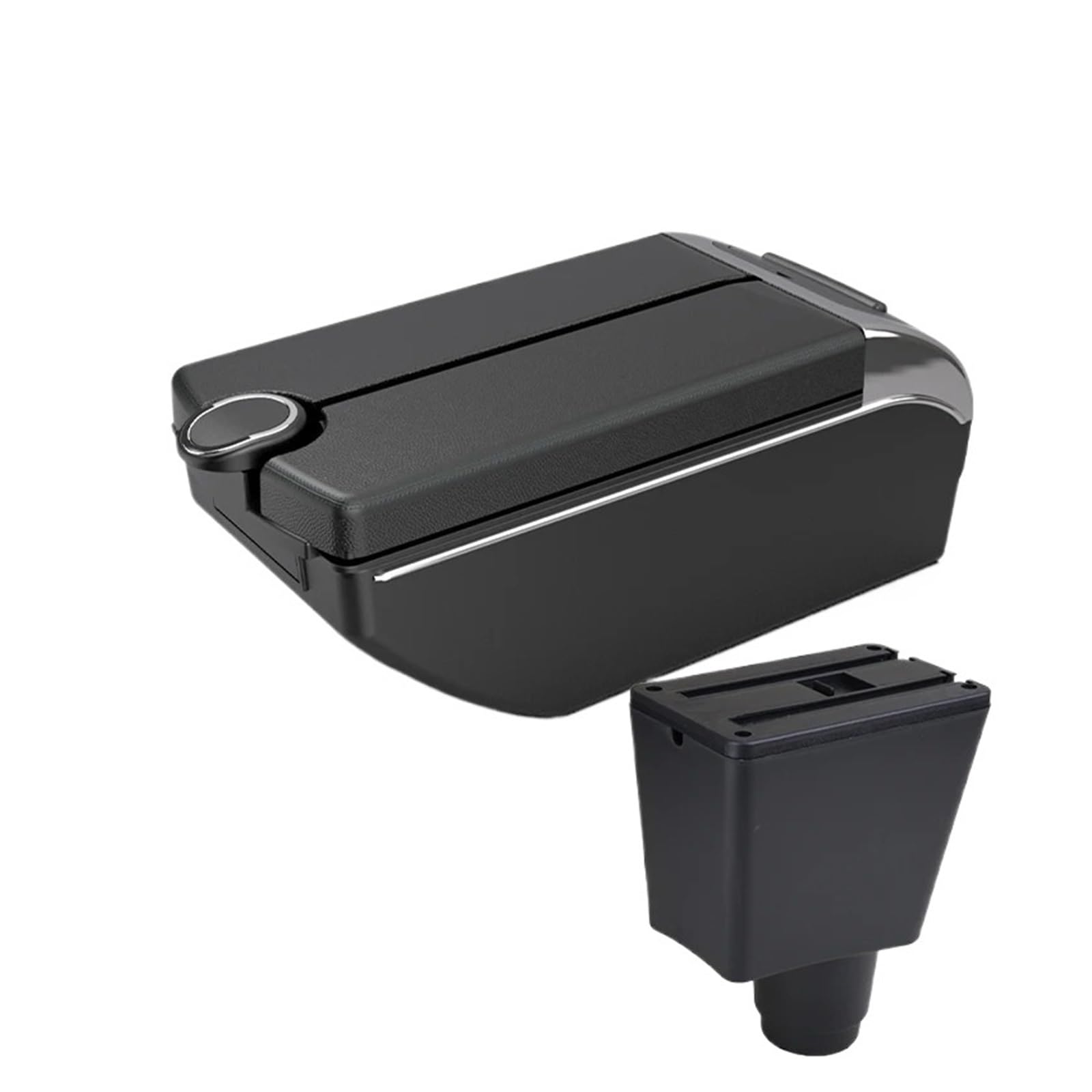 Udhqajc B2 Black Line 7 Usb For Logan For Sandero 2 Car Armrest Box Interior Retrofit Accessories Storage Car Centre Console Armrest Box