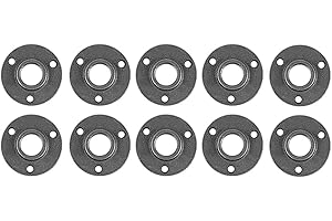 10 Pack Malleable Cast Iron Pipe Flange for 1/2 Inch Gas Pipe Fittings