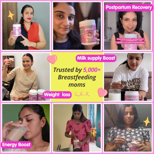 Image of Lactify Lactation Protein Powder to increase Breast Milk for Feeding Mothers 325 g Chocolate Flavour | Postpartum Recovery & Weight | No Refined Sugar & Preservatives