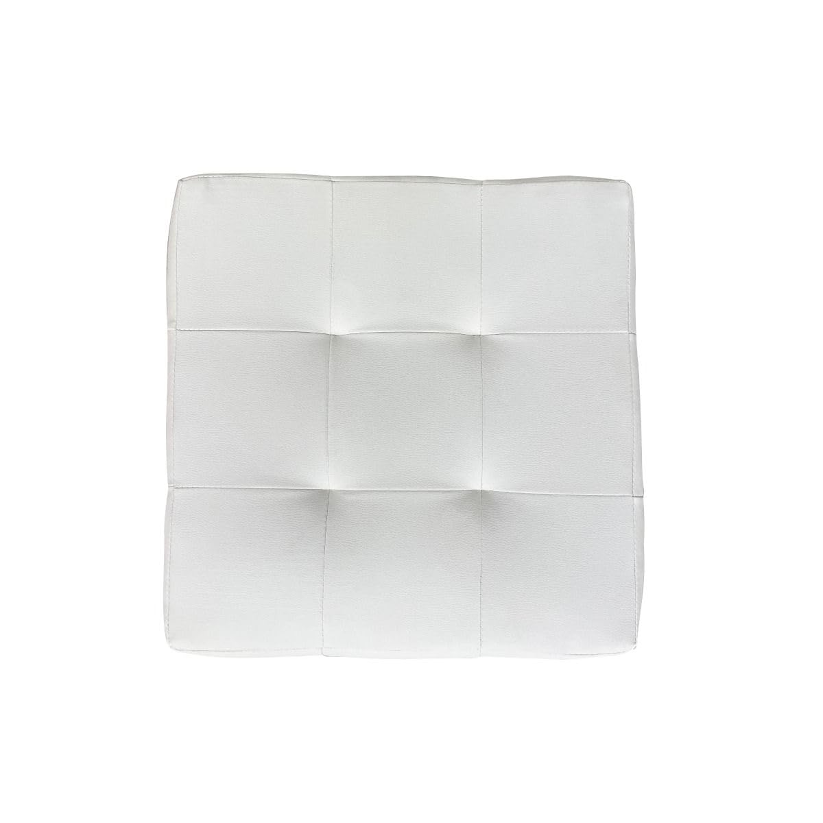 SANYAN Limited PF45BI Sanyan Limited Pouf Contenitore Bianco Prezzi Bassi, 45 x 47 x 45 cm