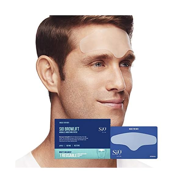 SiO Beauty For Him BrowLift | Forehead Anti-Wrinkle Patch | Overnight Smoothing Silicone Patches For Forehead Furrows, Expression Lines And Creases