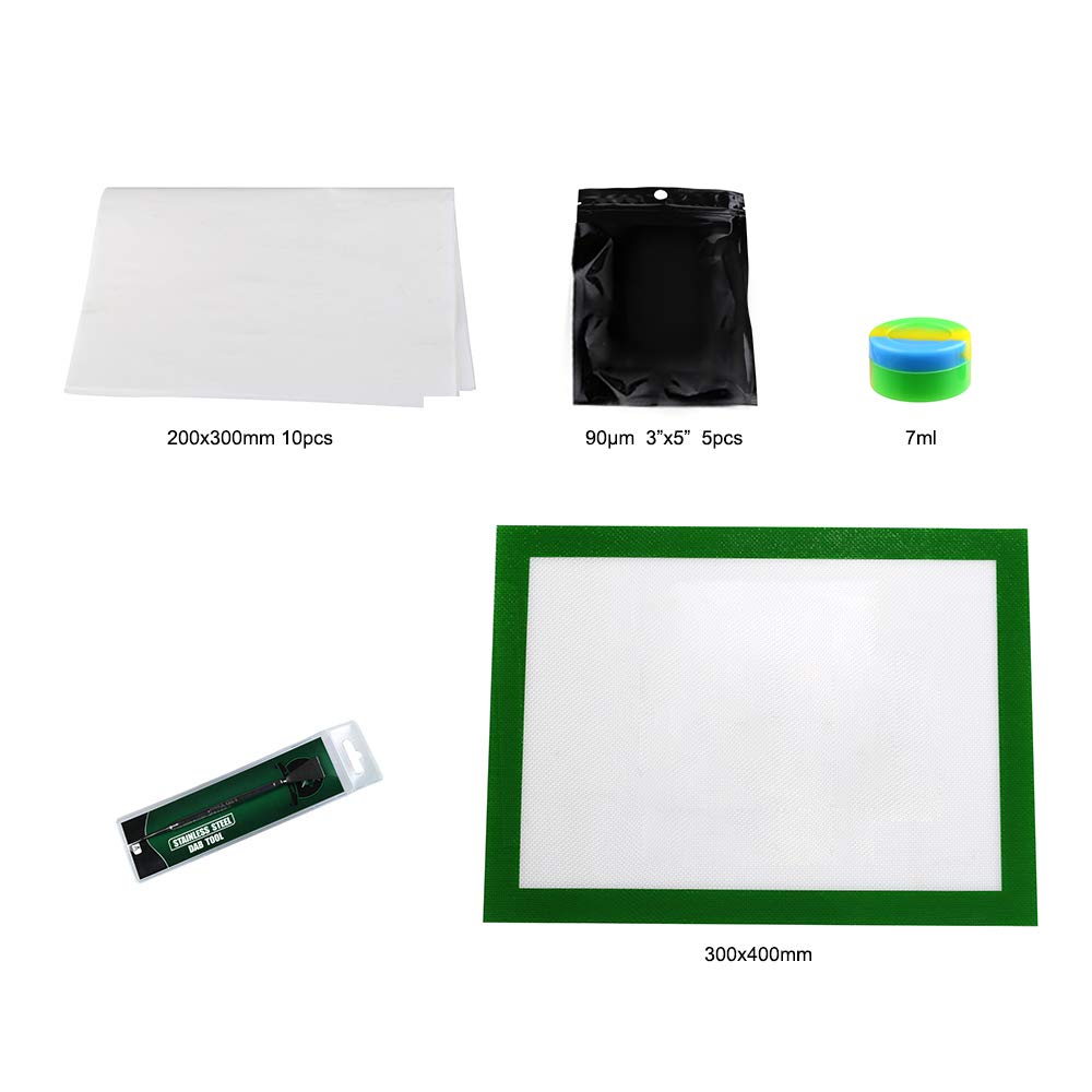 RPP47 4x7 Inch Anodized Uncaged Heat Press Plates Kit with 4 Pcs Rod