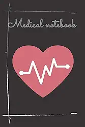 Medical notebook: Dark Cover - Size (6 x 9 inches) 110 Pages: Lined Paper