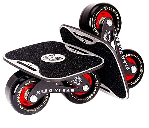 Image of Slyk Drift Skates Freeline Drift High Rebound Skate Split Skateboard Outdoor Sliding Skates with Aluminum Anti-Slip Plate, 70mm Wheels and ABEC-7 608 Bearings, Portable Design (Drifters)