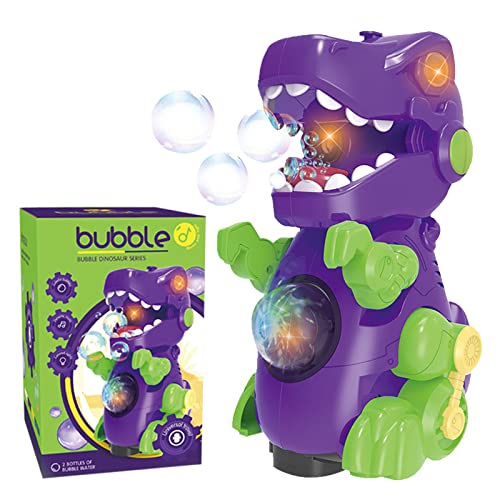 Image of SUPER ANGEL Dino Bubble Machine Toy Bubble Maker Series for Kids Toys with Dinosaur Bubble Toy