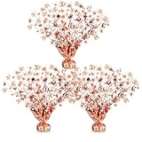 CraftyDream 3 Pcs 30th Rose Gold Birthday Decorations for Table Centerpieces Star and Number 30 Metallic Gleam Foil Spray Centerpieces for Women 30th Birthday Anniversary Party Decoratio
