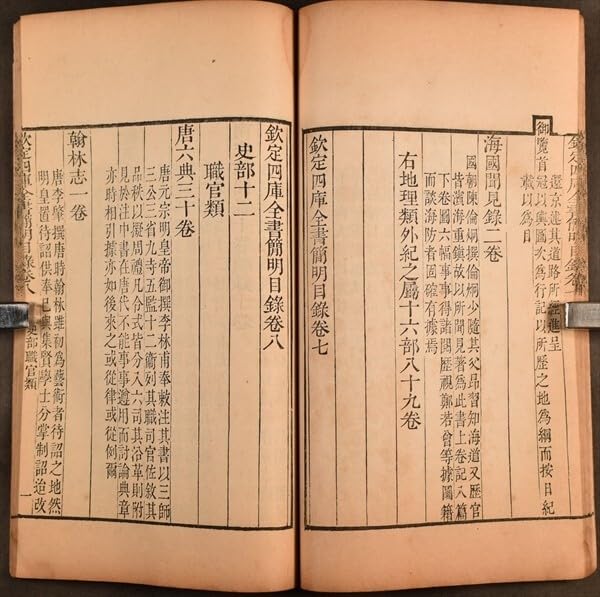 Amazon.co.jp: 欽定四庫全書簡明目録 12冊揃 唐本 清 民国 中国 乾隆帝