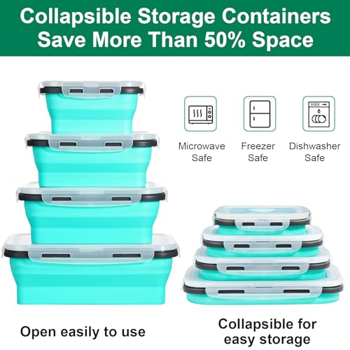 8-Pack-Collapsible-Food-Storage-Containers-With-Lids-Collapsible-Storage-Containers-Sets-Silicone-Collapsible-Bowls-For-Camping-RV-Accessories-Travel-Trailer-Must-Mixed-oz-8