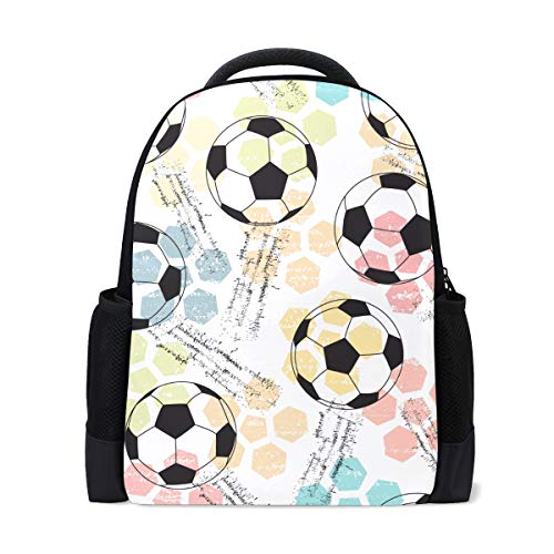 ISAOA: Mochila escolar para niños y niñas  diseño de balón de fútbol