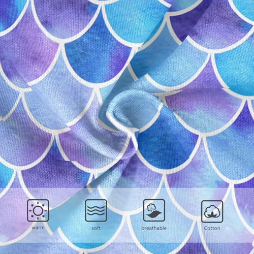 Blue Purple Mermaid Scales Toddler Girls's Underwear 2T 202c14163