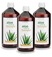 Sanct Bernhard Aloë Vera Drinkgel | 3 x 1000 ml | Van het onverdunde sap van verse aloë vera p...