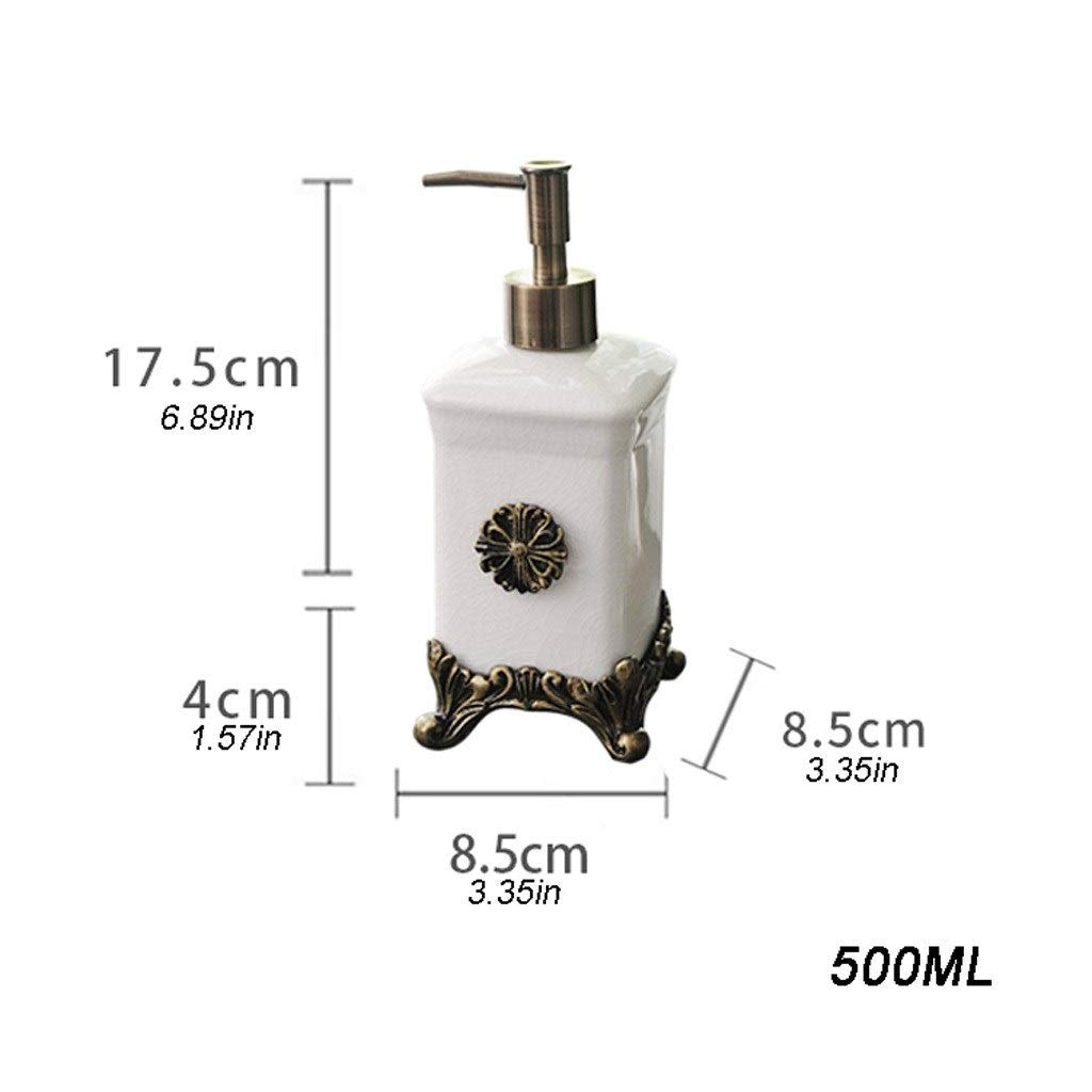 dispenser sapone/Dosatori per sapone liquido Bronzo Base ceramica Ice Crack Texture Liquido Dispenser sapone dispenser di sapone con l'annata lozioni oli essenziali liquidi in cucina e bagno Decor Rea