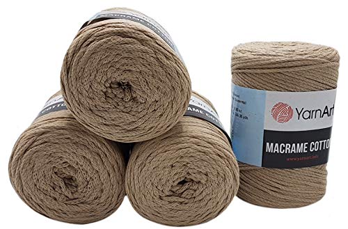 YarnArt Filato di cotone macramè, 4 mm x 225 m, 4