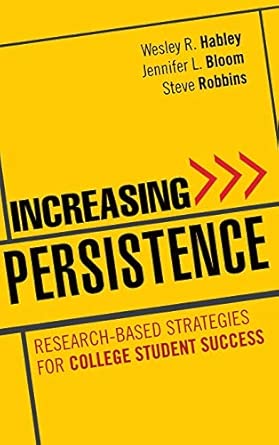 Increasing Persistence: Research-based Strategies for College Student Success book cover