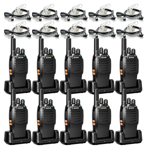 Image of Retevis H-777 Walkie Talkie Earpiece with Mic, Portable FRS-Two Way Radio