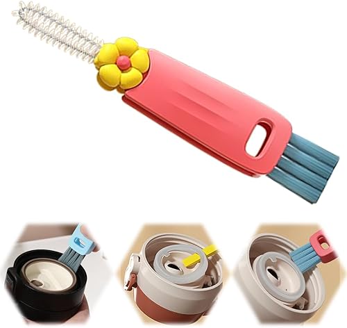 Cepillo de limpieza de tapa 3 en 1, nuevo limpiador de tapa con cepillo, cepillo de limpieza de grietas, limpiador de tapa de taza con cepillo,