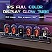 Vastarry Nixie Tube Clock Glow Tube Clock IPS Color Screen Digital Clock DIY Analog Digital Tube WiFi time Desktop Desktop Digital Clock Decoration Gift (H401)
