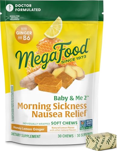 MegaFood Baby & Me Prenatal, Honey Lemon Ginger Soft Chews, 30 Ct