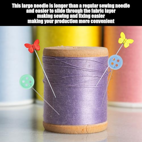 200 Stück Schneidernadeln, Quiltzubehör, DIY-Zubehör, Quiltnadeln Zum Basteln, Nähnadeln Zum Nähen, Schmetterlingsnadeln (Mehrfarbig)