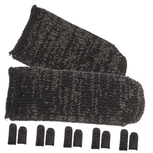 BRIGHTFUFU Finger Sleeves 6 Pack Anti-Resistant Finger Covers for Safe Work Craft Projects