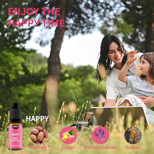 Essential Oil Blends, Essential Oils Set for Diffusers for Home, Well-Being Kit- Spearmint Tea, Calming, Dreams, Relaxing, Mood, Fresh Air Aromatherapy Oils for Humidifiers, Skin, 6x10ml - Image 6