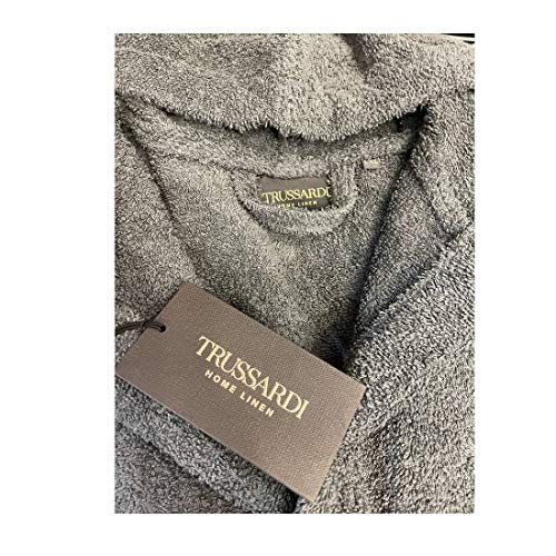 ACCAPPATOIO TRUSSARDI IDEA REGALO GRIGIO SCURO 100% COTONE