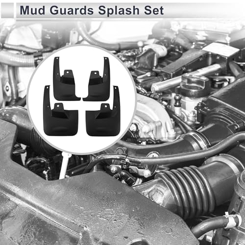 Image of X AUTOHAUX 1set Front and Rear Mud Flaps Splash Guards Mud Guards for Isuzu D-MAX 2 Doors 2010-2020 W /Mount Accessories