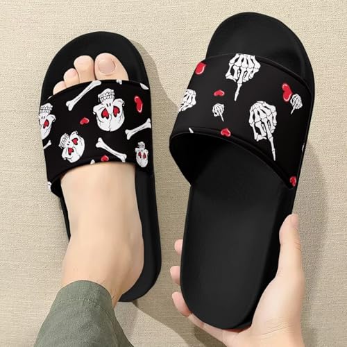Image of Open Toe Slippers for Women Rubber Slides Womens Sandal Slippers