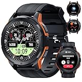 OUKITEL Smartwatch für Herren, militärische Smartwatch mit Sprachanrufen, 1,43 Zoll AMOLED Screen 24/7 Schlaf Herzfrequenzmesser, 100+ Sport Fitness Tracker für iOS Android