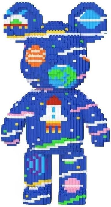 NeoLeo Big Animal Space Adventure Bear Micro Building Blocks Bricks Set（7565PCS） 18Inch High Series，Gifts for Collectors and Enthusiasts