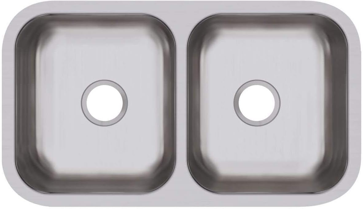 Dayton DCFU3118 – Fregadero de acero inoxidable con doble cuenco