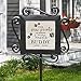 GiftsForYouNow Personalized Paw Prints On Our Hearts Garden Stake, 28' x 8.5', Wrought Iron with Decorated Ceramic Tile