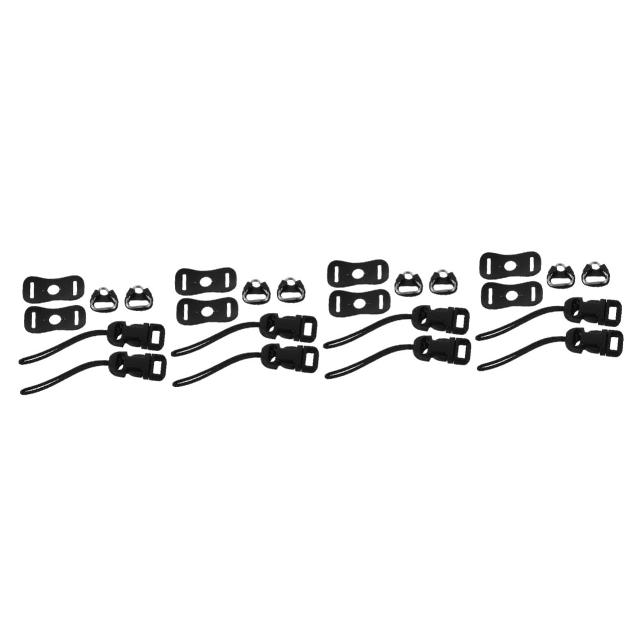 Anillas triangulares para correa de cámara DSLR y accesorios de fijación SHINEOFI 8