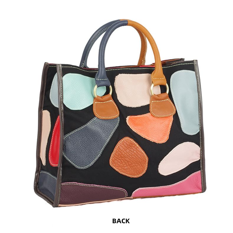 Sac à main patchwork multicolore parfait pour vos sorties décontractées en ville - 6