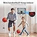 Indoor Basketball Hoop for Kids, Over The Door LED Light Mini Basketball Hoop with Scoreboard & 4 Balls - Basketball Toys Gifts for 3 4 5 6 7 8 9 10 11 12 Year Old Boys and Girls